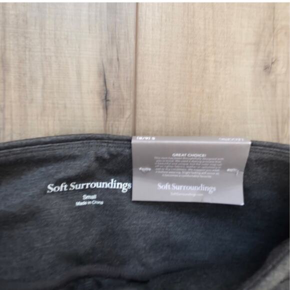 Soft Surroundings Super Slim Heathered Gray Ankle Leggings Women Sz S 6/8 - Picture 8 of 11